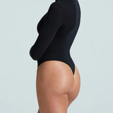 Ballet L/S Mockneck Bodysuit - Black