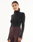 Commando Ballet Turtleneck Bodysuit - Black