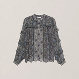 Camilla Blouse - Blue Orchid