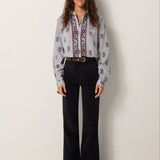 Sophie Blouse - Striped Meadow