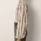 Perla Blouse - Ivory Paisley