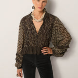 Catalina Blouse - Black Sheep