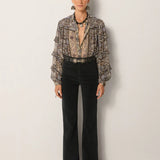 Camilla Blouse - Blue Orchid