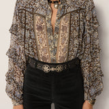 Camilla Blouse - Blue Orchid