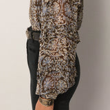 Camilla Blouse - Blue Orchid
