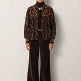 Scarlet Blouse - Black Coffee