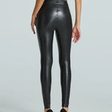 Faux Leather Leggings - Black