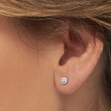 Smiley 1PCS Earring - Silver