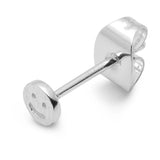 Smiley 1PCS Earring - Silver