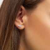Sneaker One 1PCS Earring - Silver
