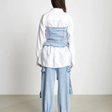 Oda Denim Top - Washed Denim