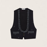 Lupita Waistcoat - Charro Black
