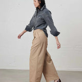 Terry Sleek Worker Trousers - Praline