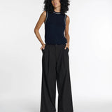Terry Sleek Worker Trousers - Black