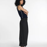 Terry Sleek Worker Trousers - Black