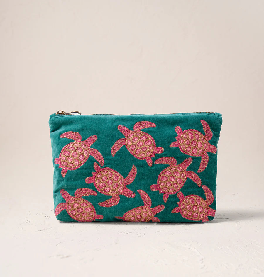 Turtle Conservation Everyday Pouch - Teal Jade – Ediit