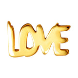 Word Love 1 PCS Earring - Gold