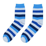 Gradient Stripe Socks - Sky/Multi