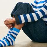 Gradient Stripe Socks - Sky/Multi