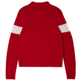 Contrast Ski Turtle Jumper - Red/White