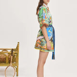 Lucky Pace Mini Dress - Multi