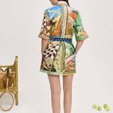 Lucky Pace Mini Dress - Multi