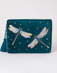 Elizabeth Scarlett Dragonfly Wash Bag - Deep Teal