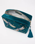 Elizabeth Scarlett Dragonfly Wash Bag - Deep Teal