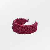Helena Braided Headband - Tibetan Red