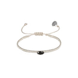 Diamond Eye Bracelet - Silver/Black