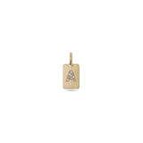 Charm Crystal Pendant - A - Gold