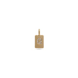 Charm Crystal Pendant - Q - Gold