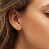 Happy Heart 1 PCS Earring - Gold