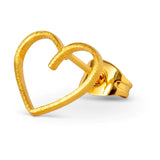 Happy Heart 1 PCS Earring - Gold