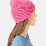 Merino Wool Beanie - Navy Blue