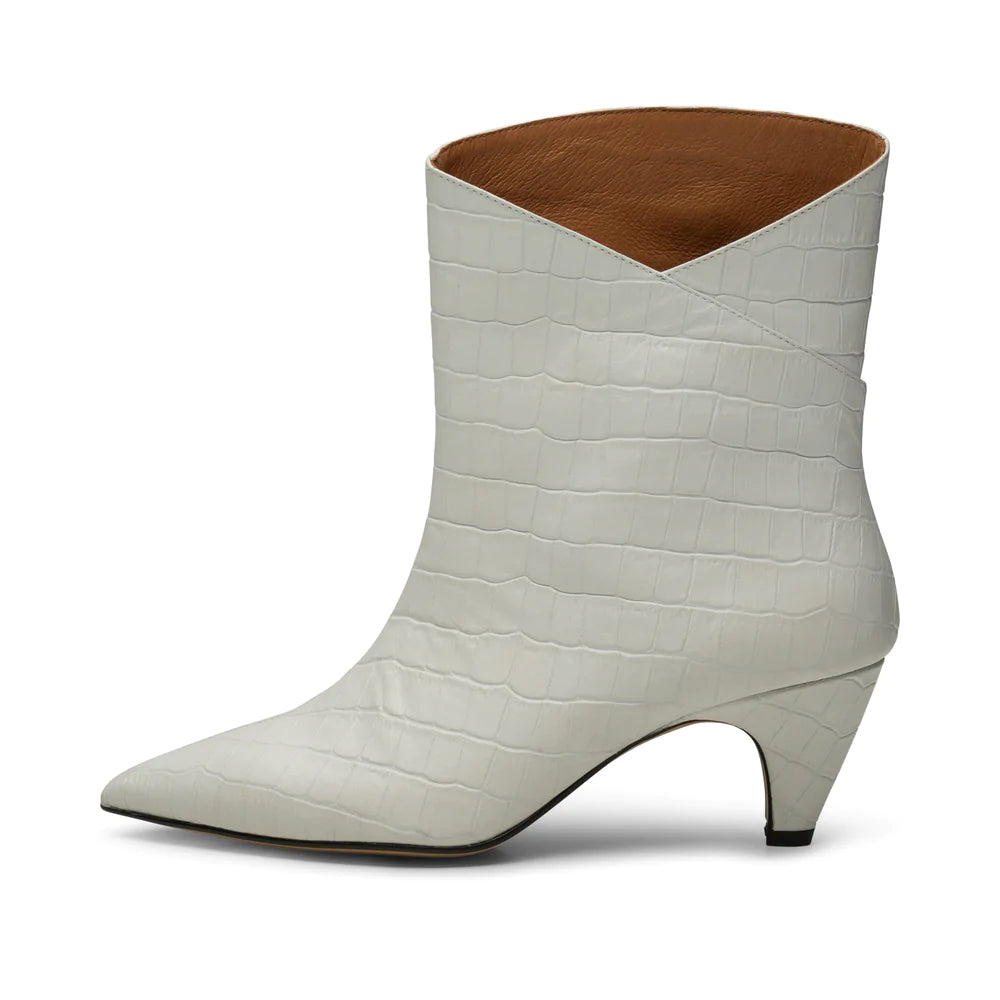 Paula Boots White Croc Ediit