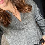 Crop Collar - Grey
