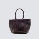Grace Basket Small Bag - Dark Brown