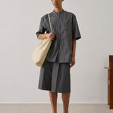 Henna Shorts - Black/Cardamom Stripe