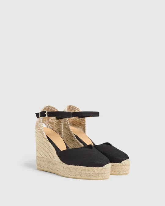 Chiarita Espadrille - 11cm - Black