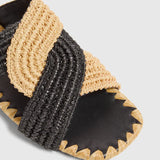 Prado Sandals - Natural/Black
