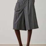 Henna Shorts - Black/Cardamom Stripe