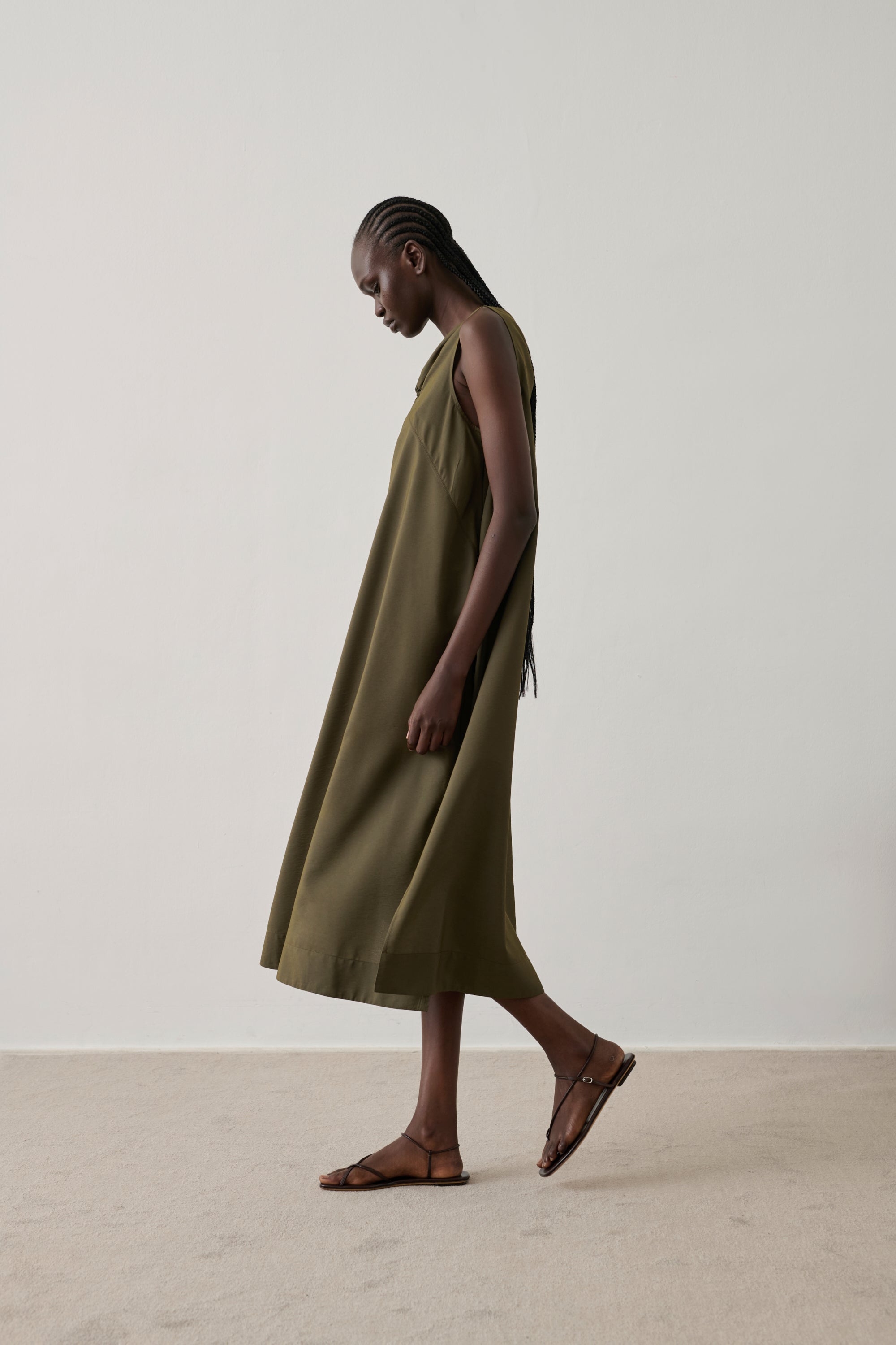 Ediit Emna Dress - Khaki – Ediit