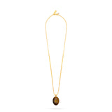 Oval Pendant Necklace - Tiger's Eye