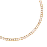 Tennis Square Necklace - CZ