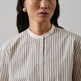 Bermudes Shirt - White/Black Stripe