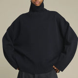 William Turtleneck Jumper - Navy