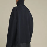 William Turtleneck Jumper - Navy