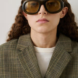 Hermosa Blazer - Brown/Green Check