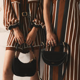 Trista Shorts - Cherrywood Stripe